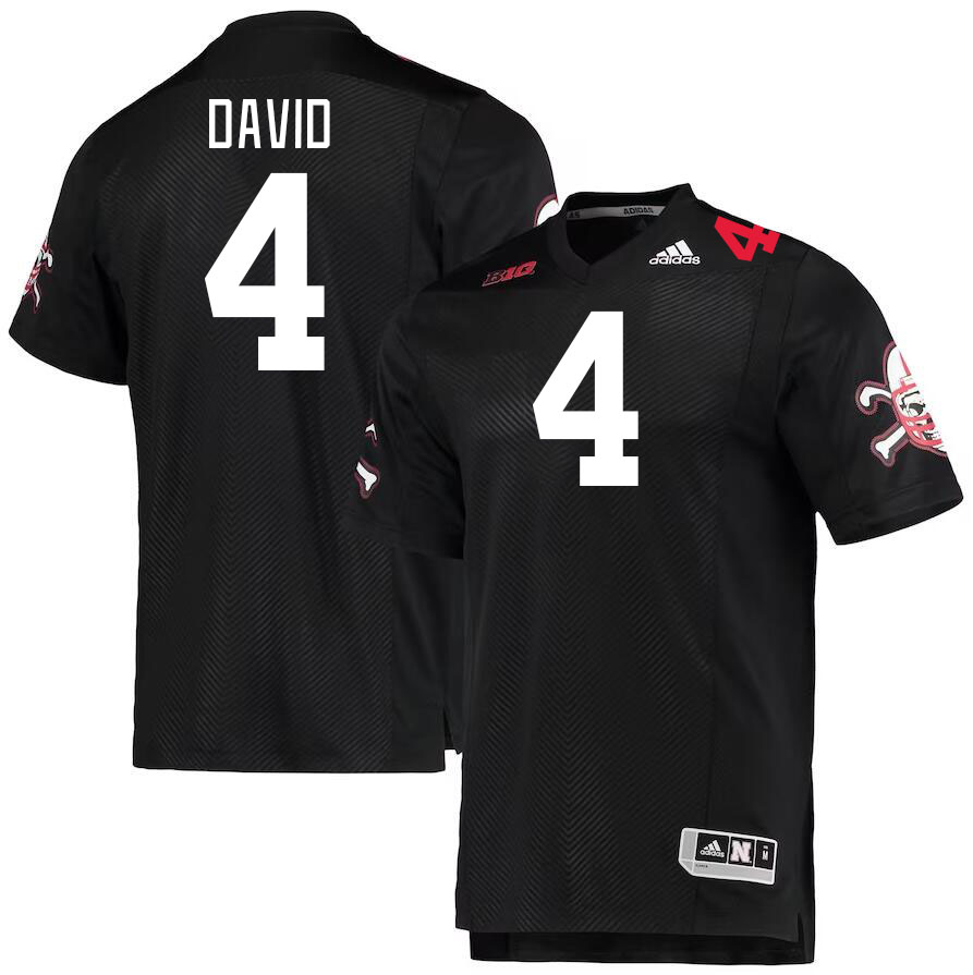 #4 Lavonte David Nebraska Cornhuskers Jerseys Football Stitched-Black